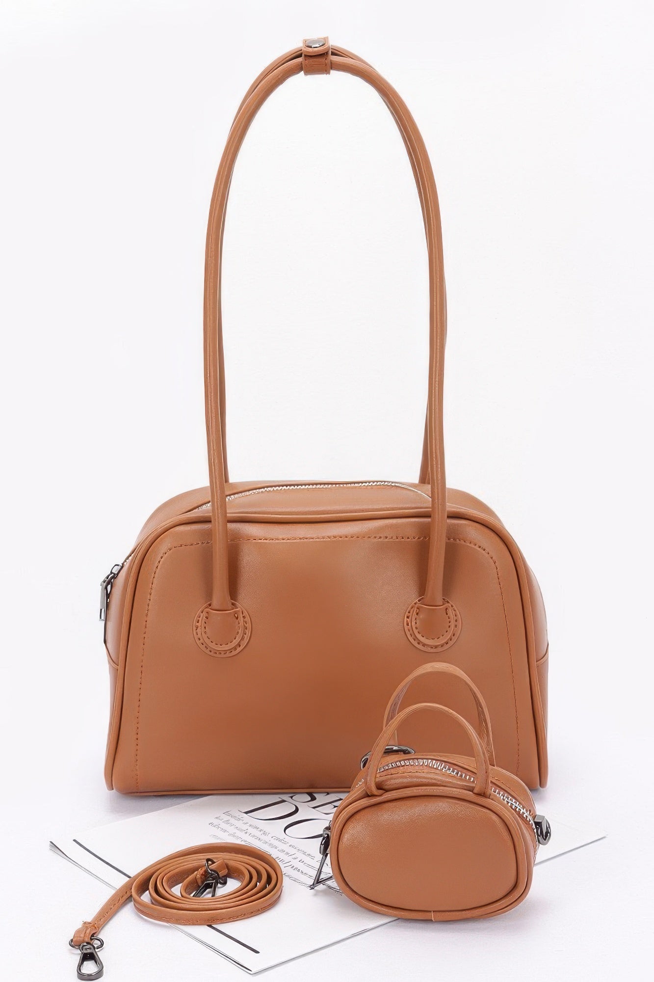 Faux Leather Sport Bag - Tigbul's Variety Fashion Shop