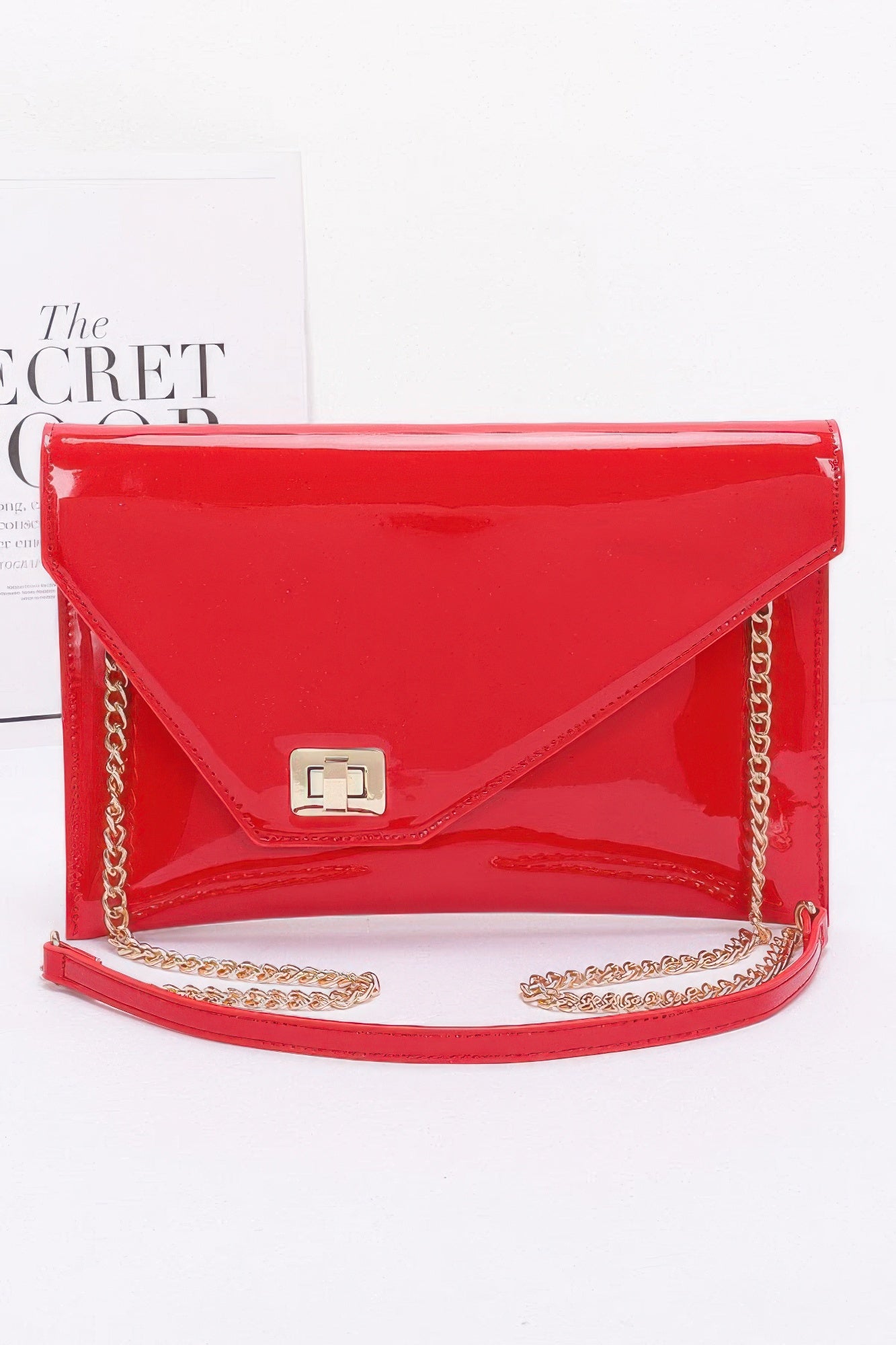 Enamel Envelope Clutch - Tigbul's Variety Fashion Shop