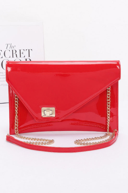 Enamel Envelope Clutch - Tigbul's Variety Fashion Shop
