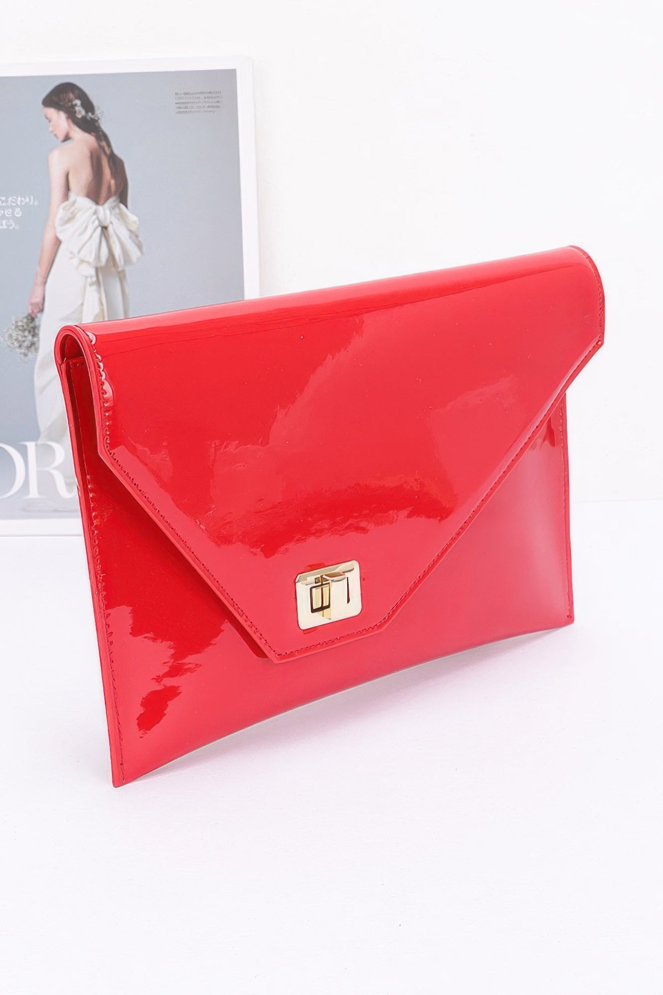Enamel Envelope Clutch - Tigbul's Variety Fashion Shop