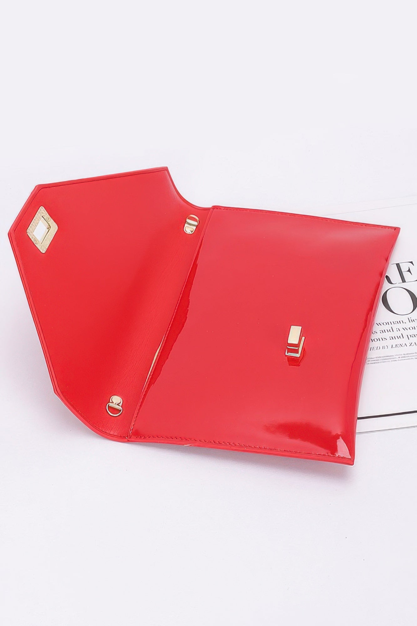 Enamel Envelope Clutch - Tigbul's Variety Fashion Shop