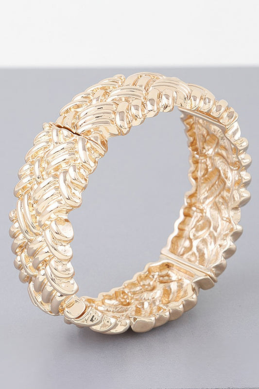 Cross Hatch Cuff Bracelet - Tigbul's Variety Fashion Shop