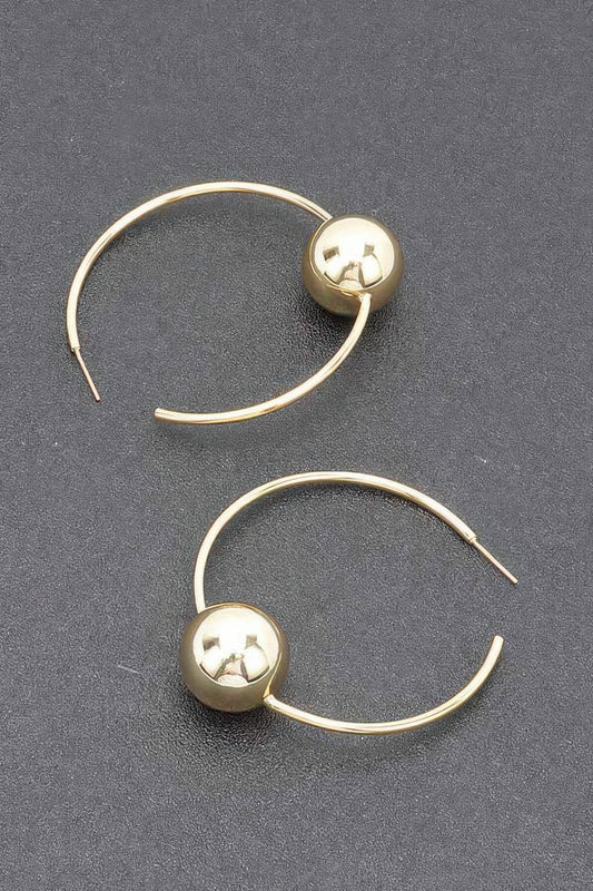 Gold Plated Metal Earring - Tigbul's Variety Fashion Shop