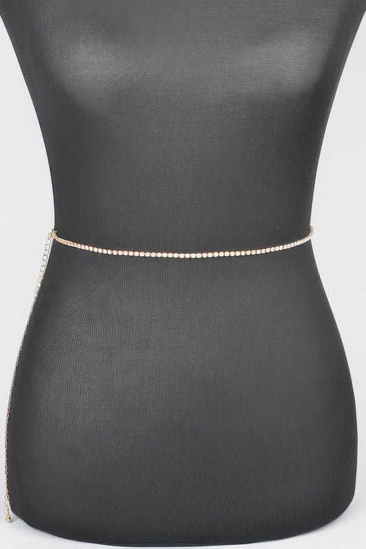 Rhinestone Plus Size Chain Belt - Tigbul's Variety Fashion Shop