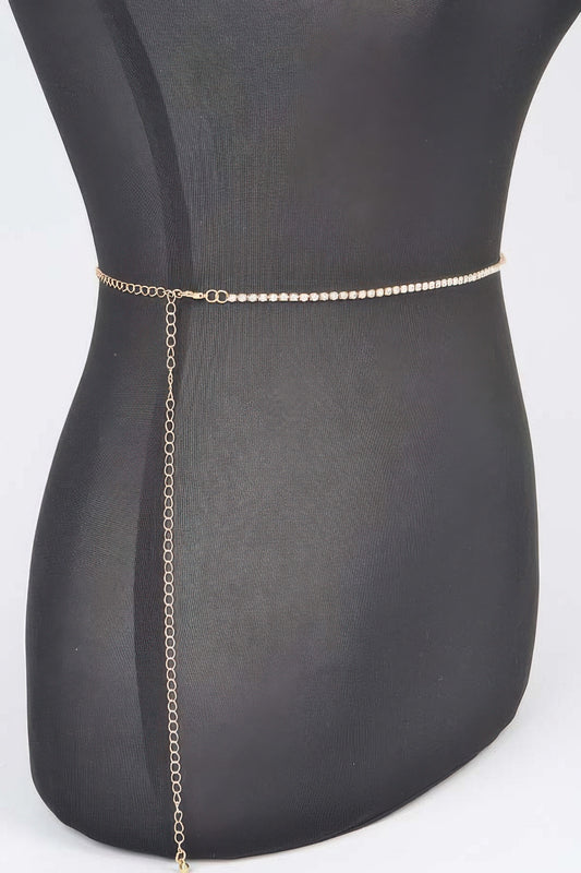 Rhinestone Plus Size Chain Belt - Tigbul's Variety Fashion Shop