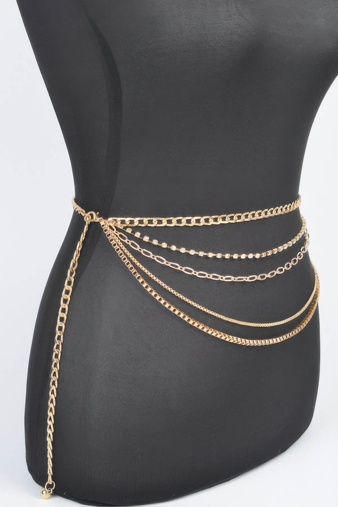 Multi Layered Metal Chain Belt - Tigbul's Variety Fashion Shop