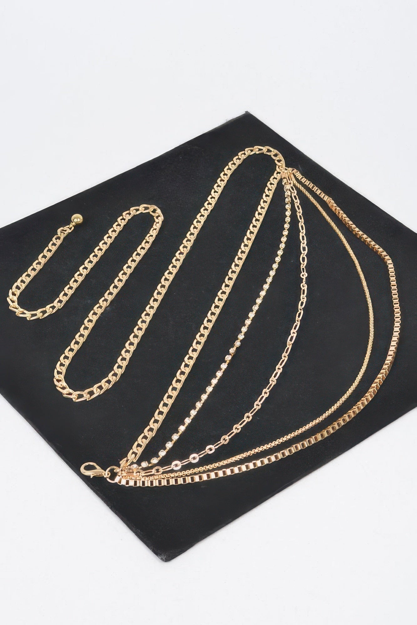 Multi Layered Metal Chain Belt - Tigbul's Variety Fashion Shop