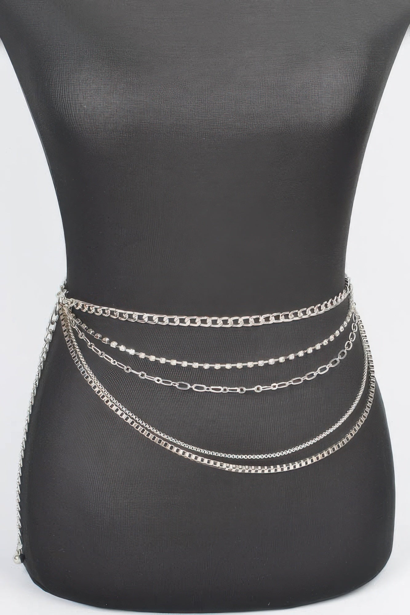 Multi Layered Metal Chain Belt - Tigbul's Variety Fashion Shop