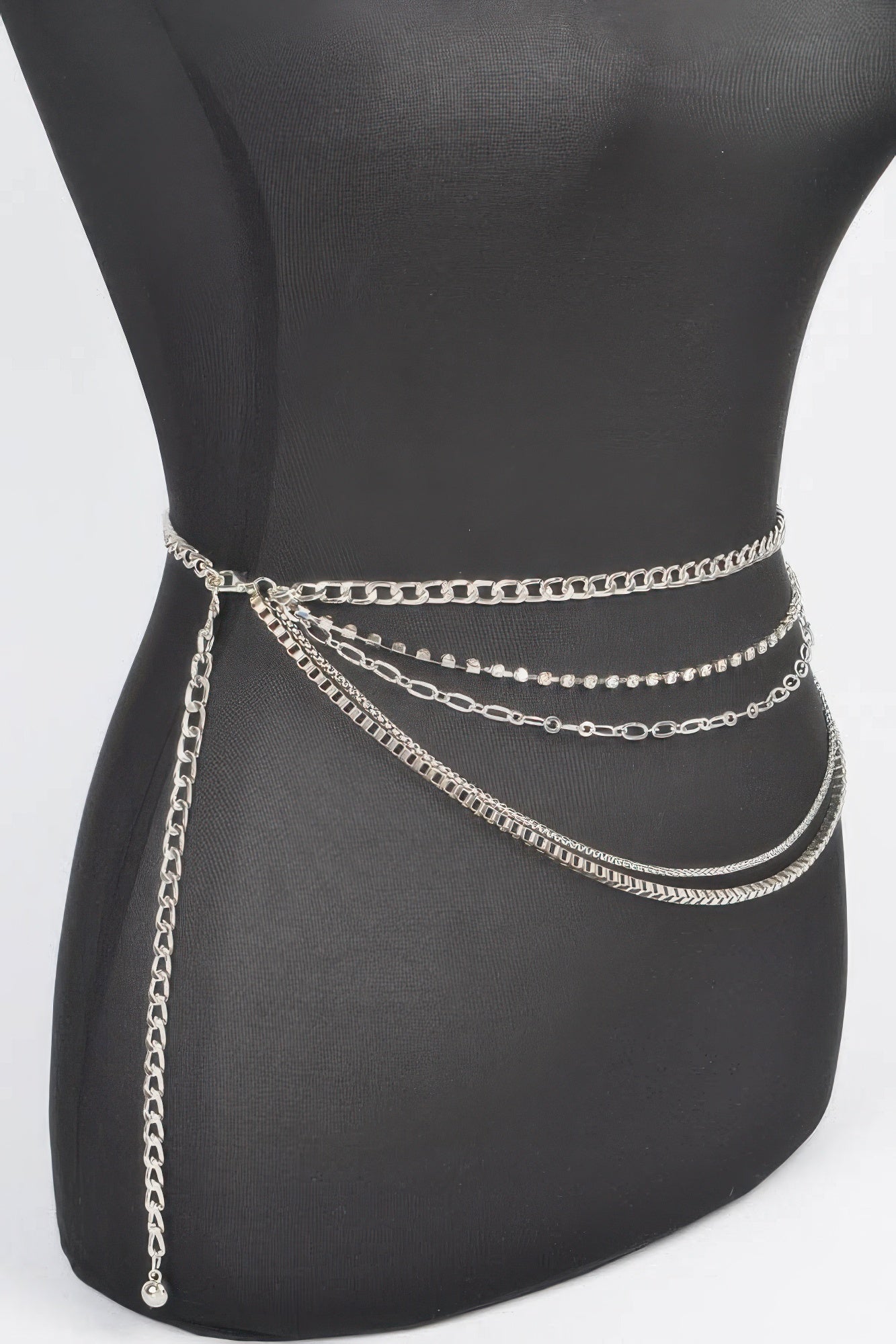 Multi Layered Metal Chain Belt - Tigbul's Variety Fashion Shop
