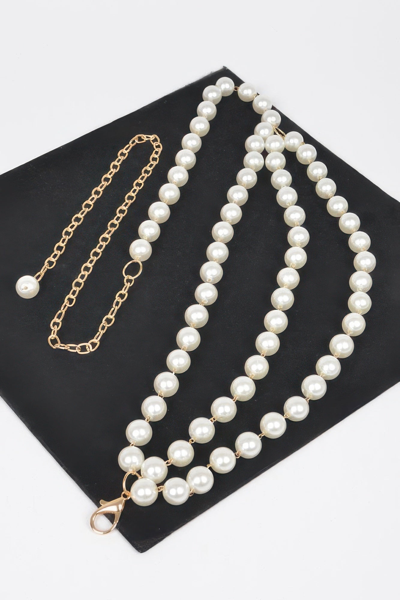 Multi Layered Pearl Chain Belt - Tigbul's Variety Fashion Shop