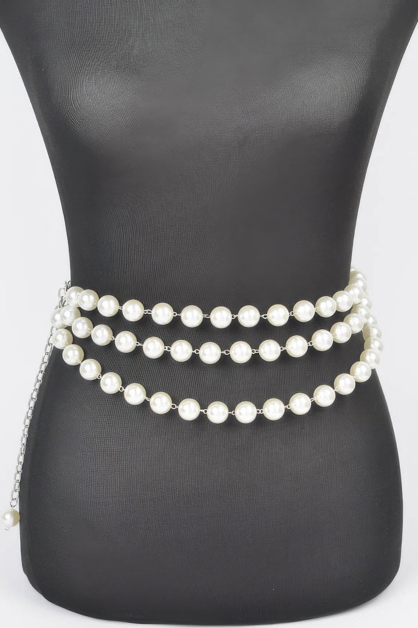 Multi Layered Pearl Chain Belt - Tigbul's Variety Fashion Shop