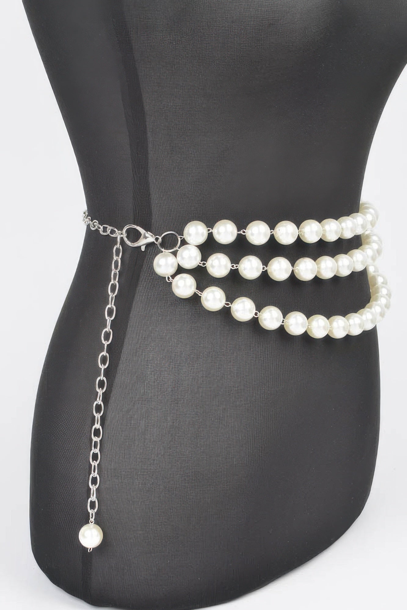 Multi Layered Pearl Chain Belt - Tigbul's Variety Fashion Shop