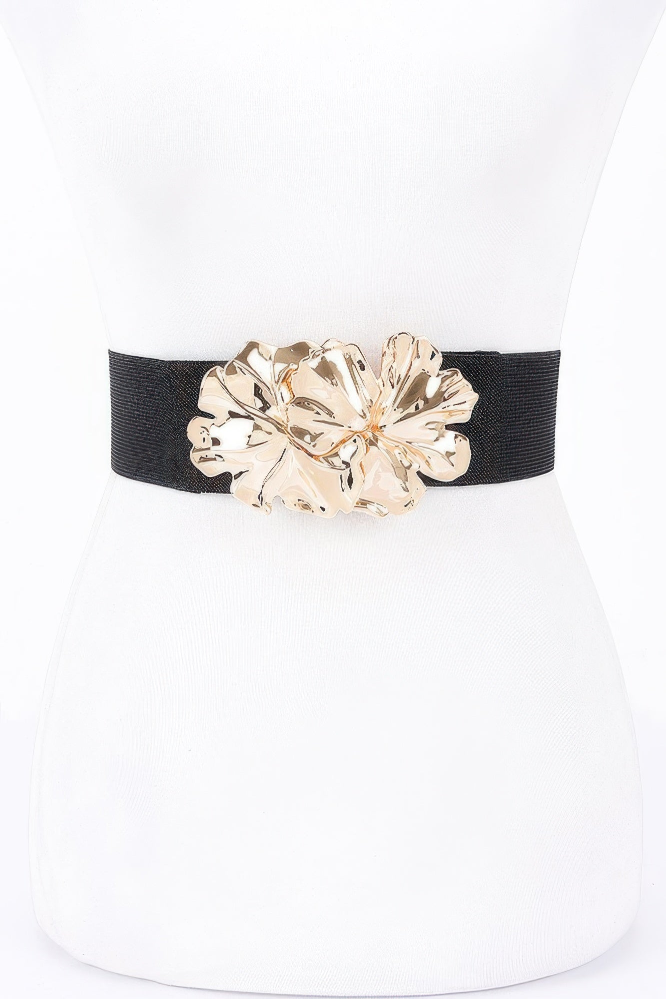 Metal Flower Elastic Belt - Tigbul's Variety Fashion Shop