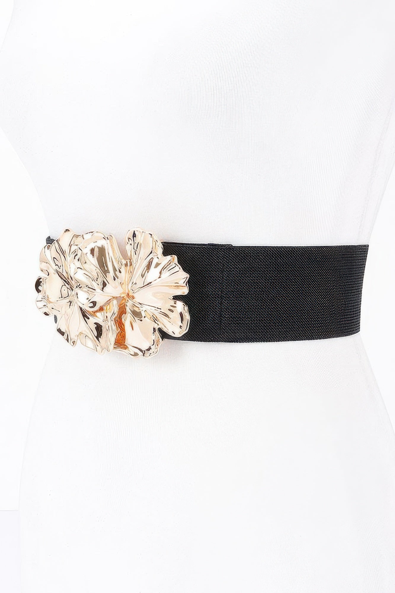 Metal Flower Elastic Belt - Tigbul's Variety Fashion Shop