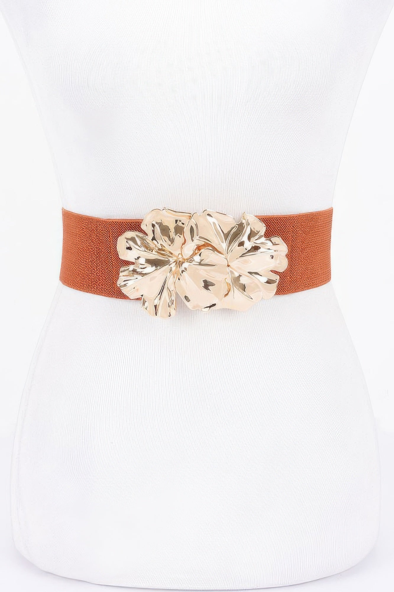 Metal Flower Elastic Belt - Tigbul's Variety Fashion Shop