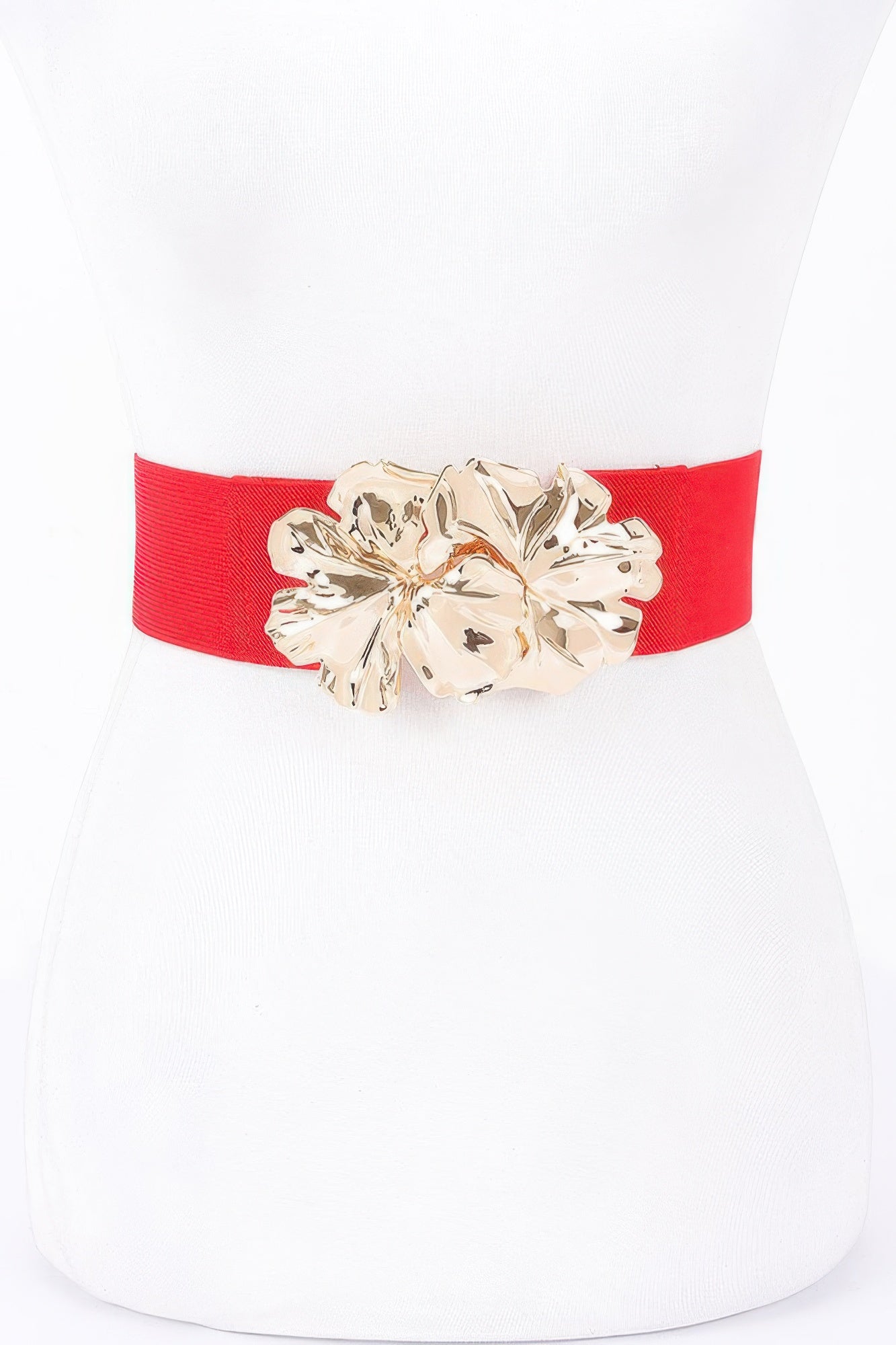 Metal Flower Elastic Belt - Tigbul's Variety Fashion Shop