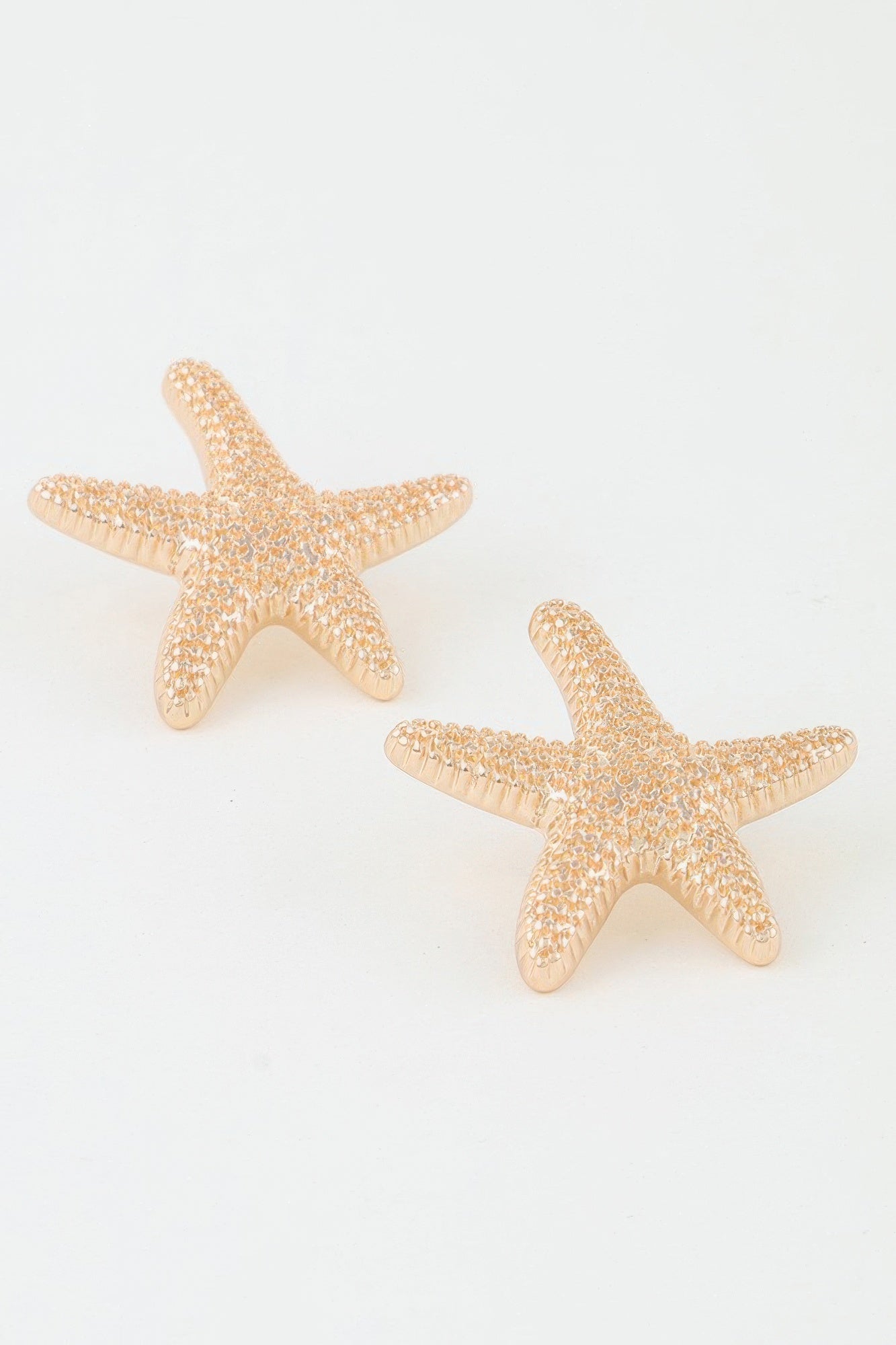 Hammered Starfish Stud Earrings - Tigbul's Variety Fashion Shop