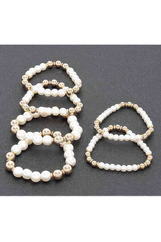Multi Faux Stretch Bracelet - Tigbul's Variety Fashion Shop