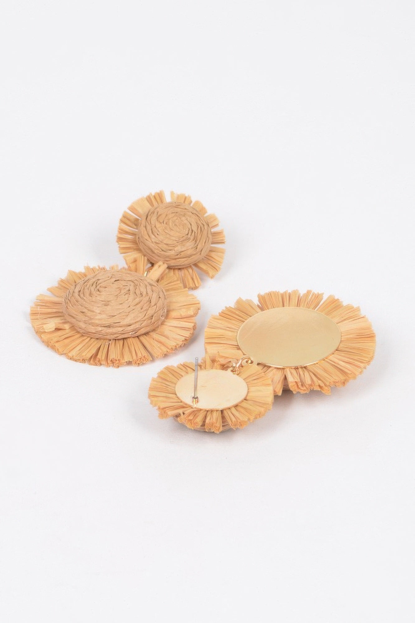 Faux Straw Dangling Earrings - Tigbul's Variety Fashion Shop