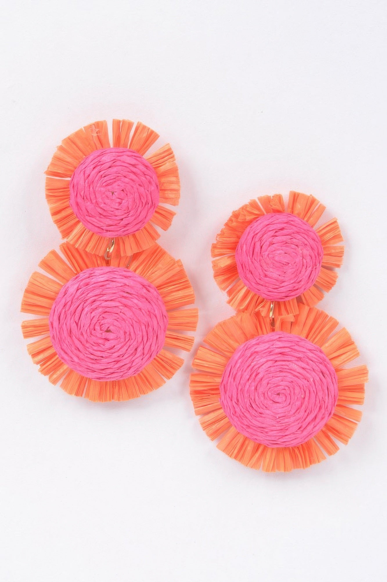 Faux Straw Dangling Earrings - Tigbul's Variety Fashion Shop