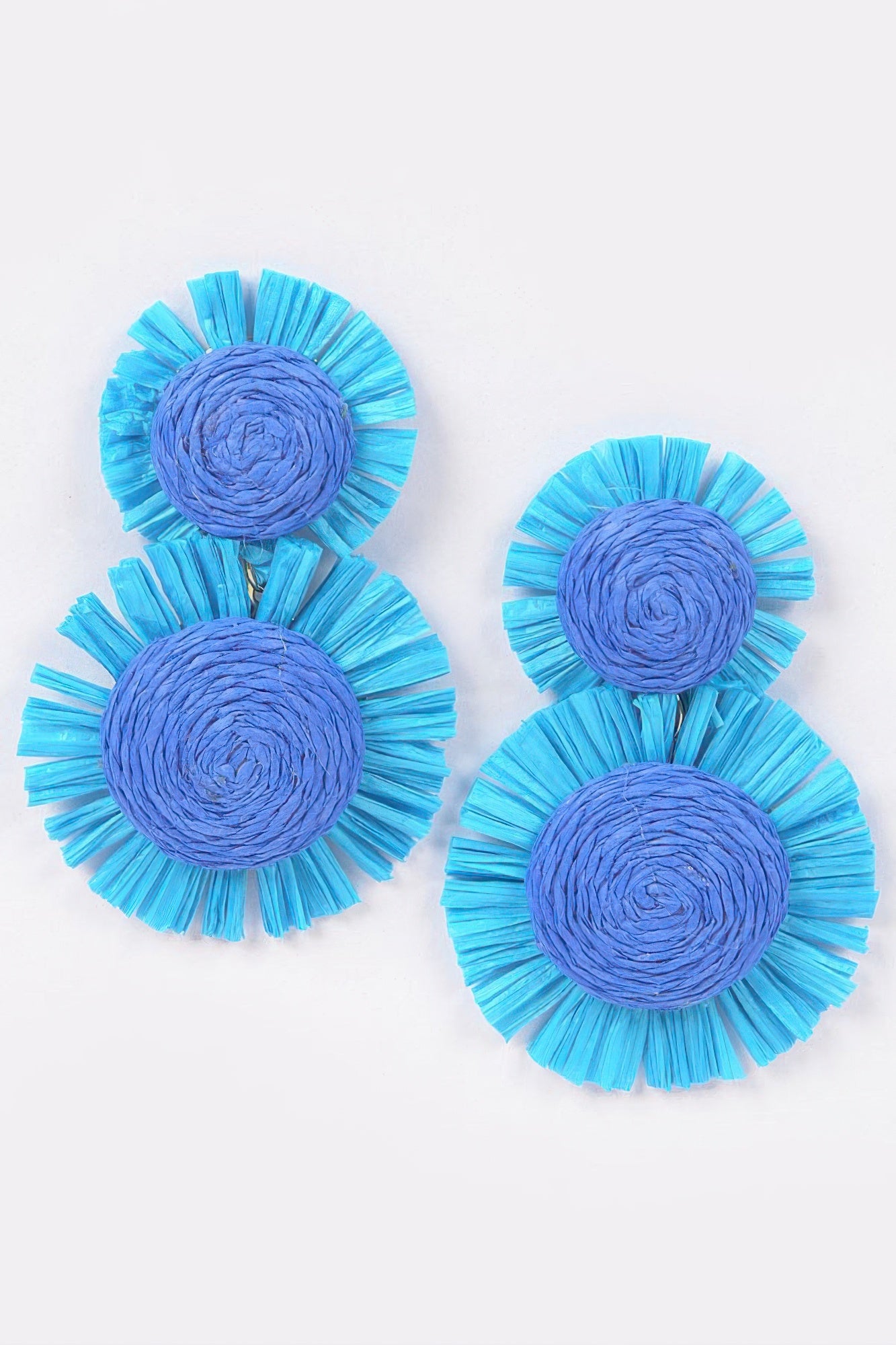 Faux Straw Dangling Earrings - Tigbul's Variety Fashion Shop