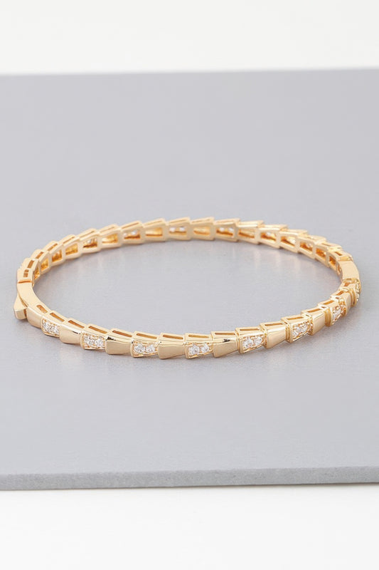 Bejeweled Snake Scale Bracelet - Tigbul's Variety Fashion Shop
