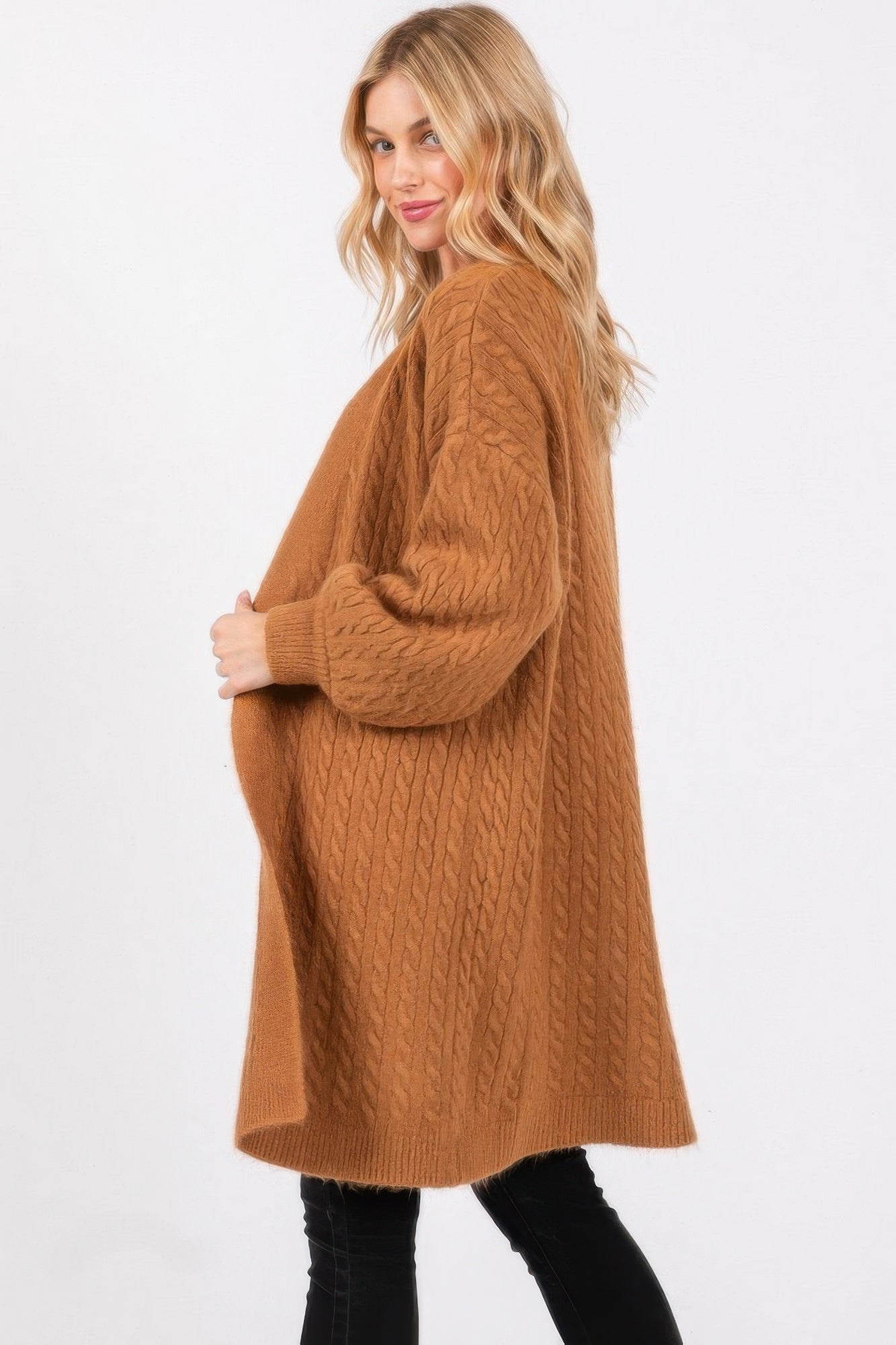 Cable Knit Cardigan - Tigbul's Variety Fashion Shop