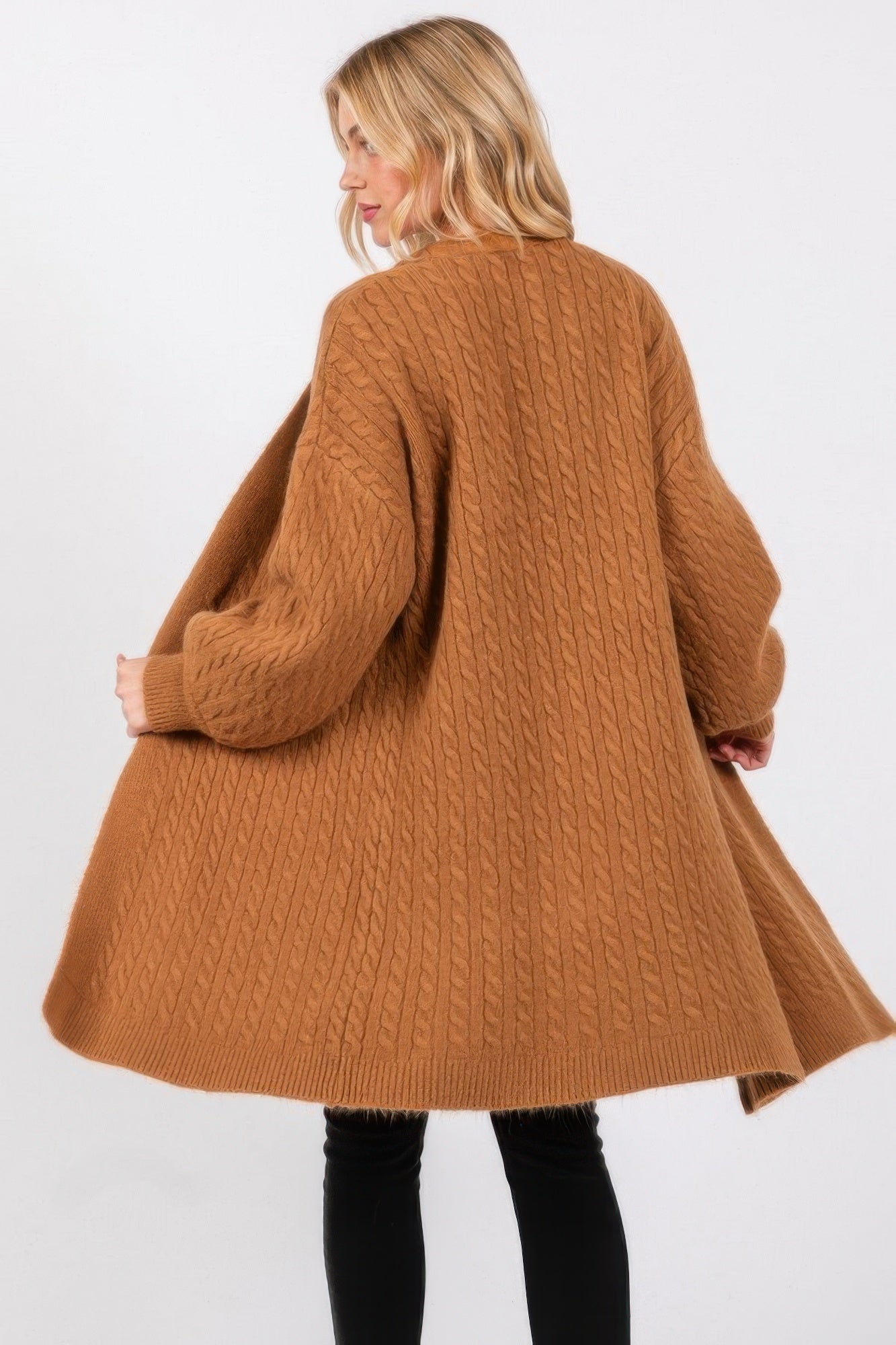 Cable Knit Cardigan - Tigbul's Variety Fashion Shop