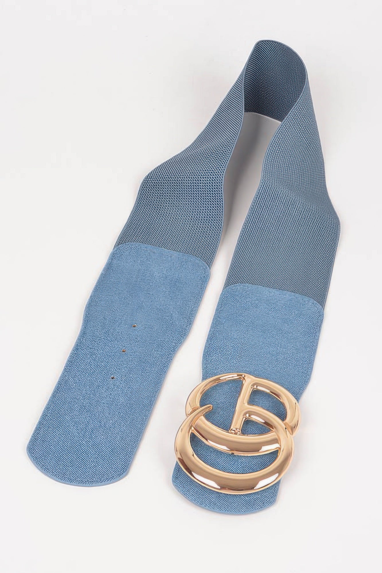Cg Metal Buckle Denim Elastic Belt - Tigbul's Variety Fashion Shop