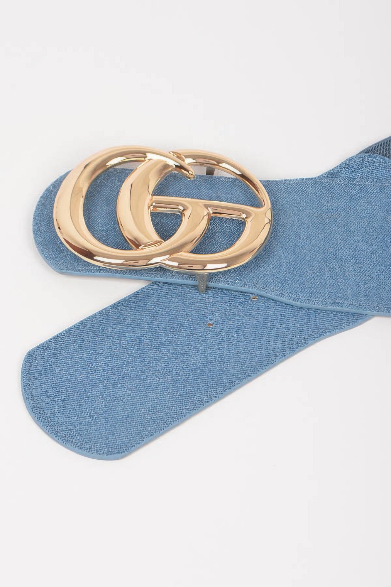 Cg Metal Buckle Denim Elastic Belt - Tigbul's Variety Fashion Shop