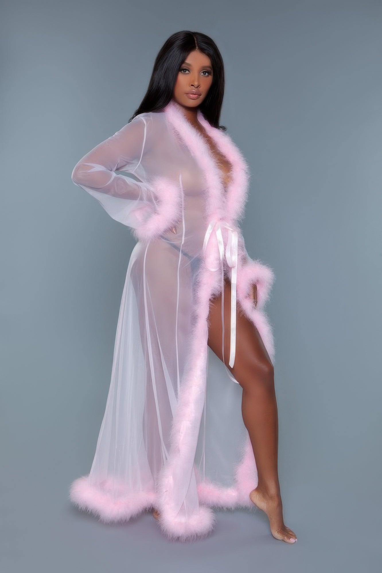 Marabou Robe - Tigbul's Variety Fashion Shop