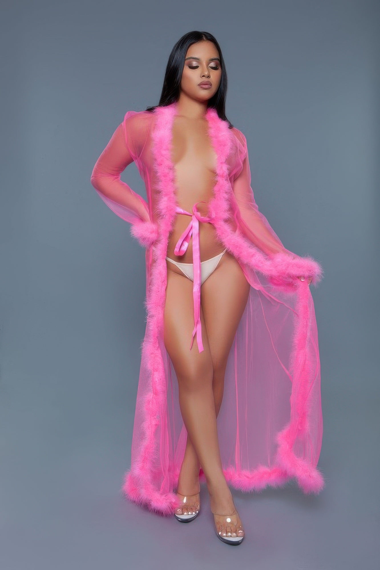 Marabou Robe - Tigbul's Variety Fashion Shop