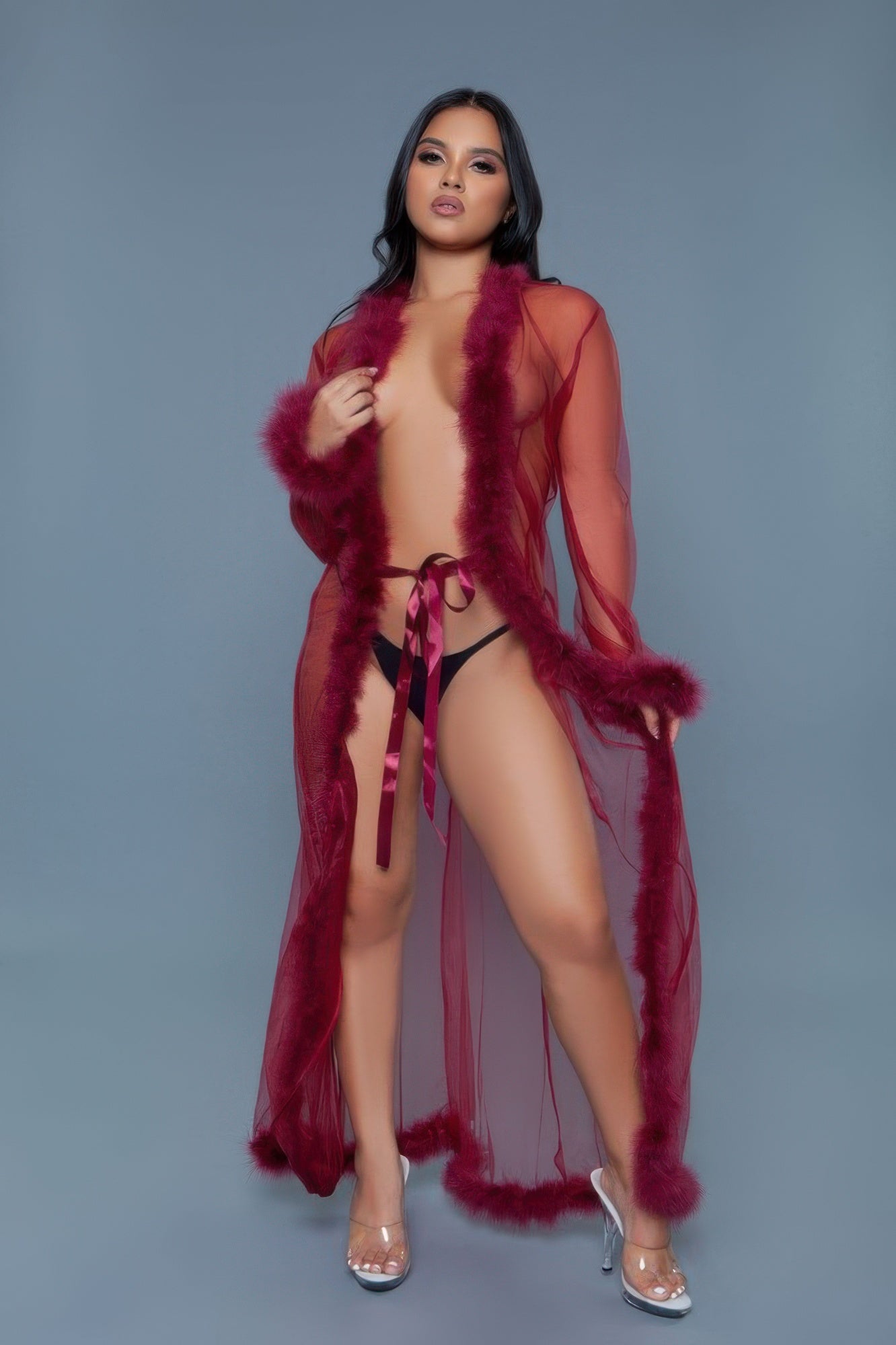 Marabou Robe - Tigbul's Variety Fashion Shop