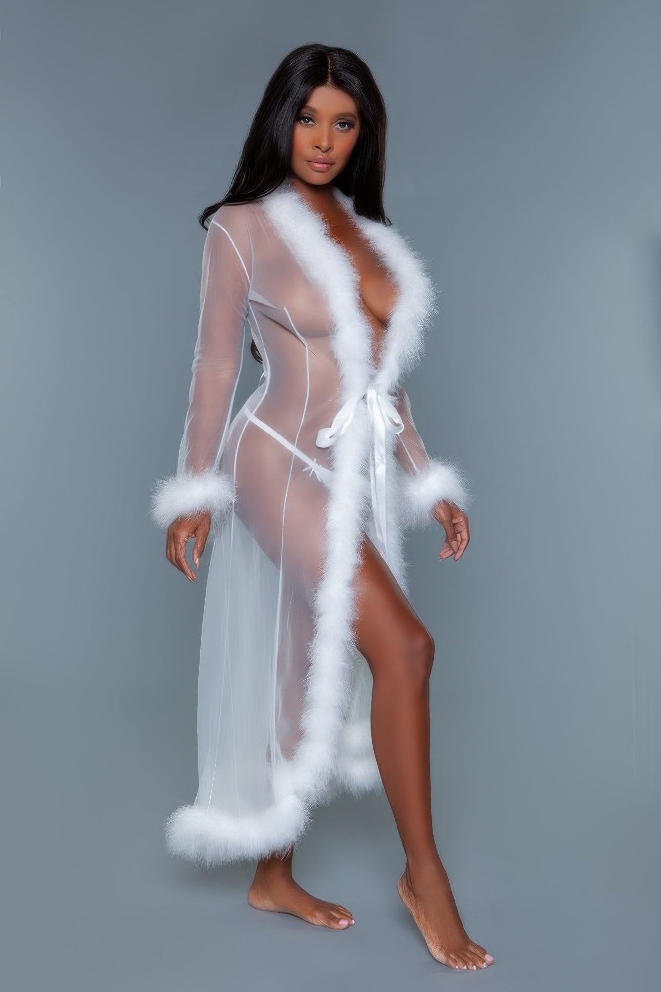 Marabou Robe - Tigbul's Variety Fashion Shop