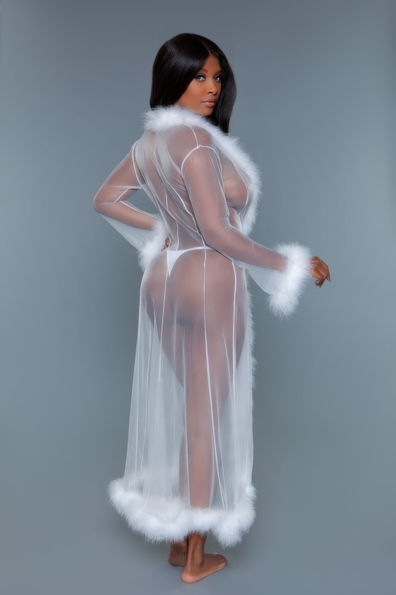 Marabou Robe - Tigbul's Variety Fashion Shop