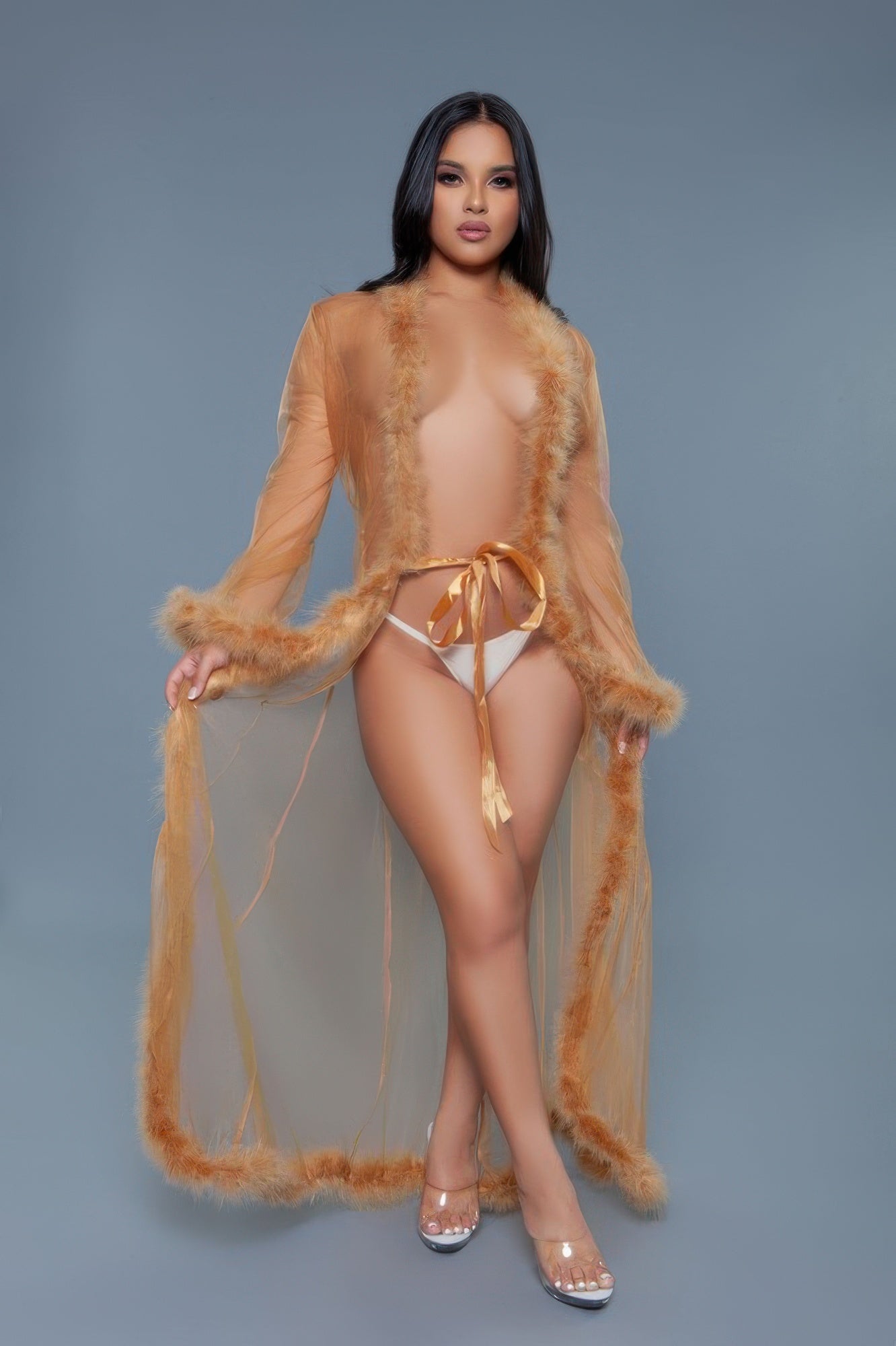Marabou Robe - Tigbul's Variety Fashion Shop