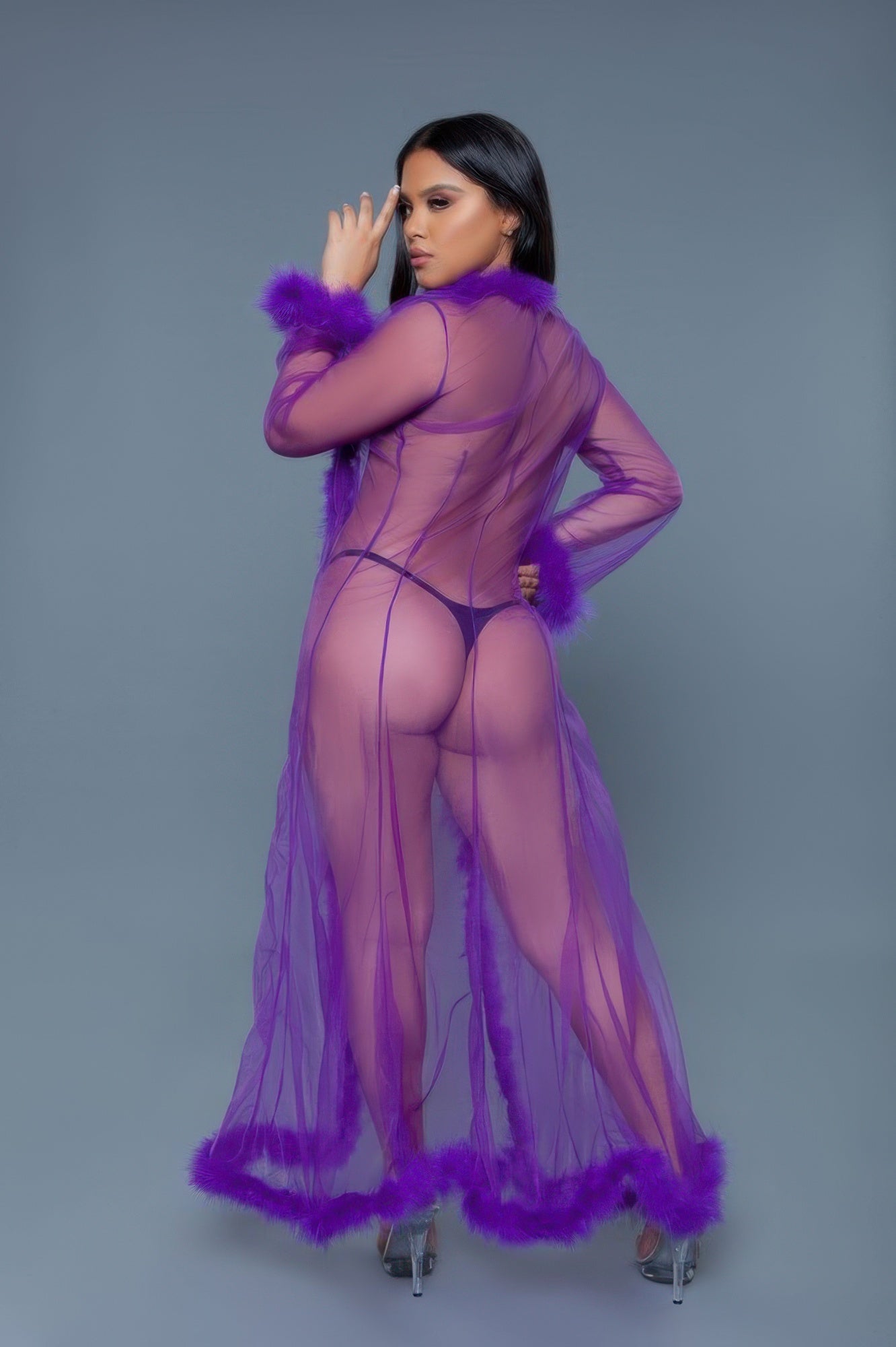 Marabou Robe - Tigbul's Variety Fashion Shop