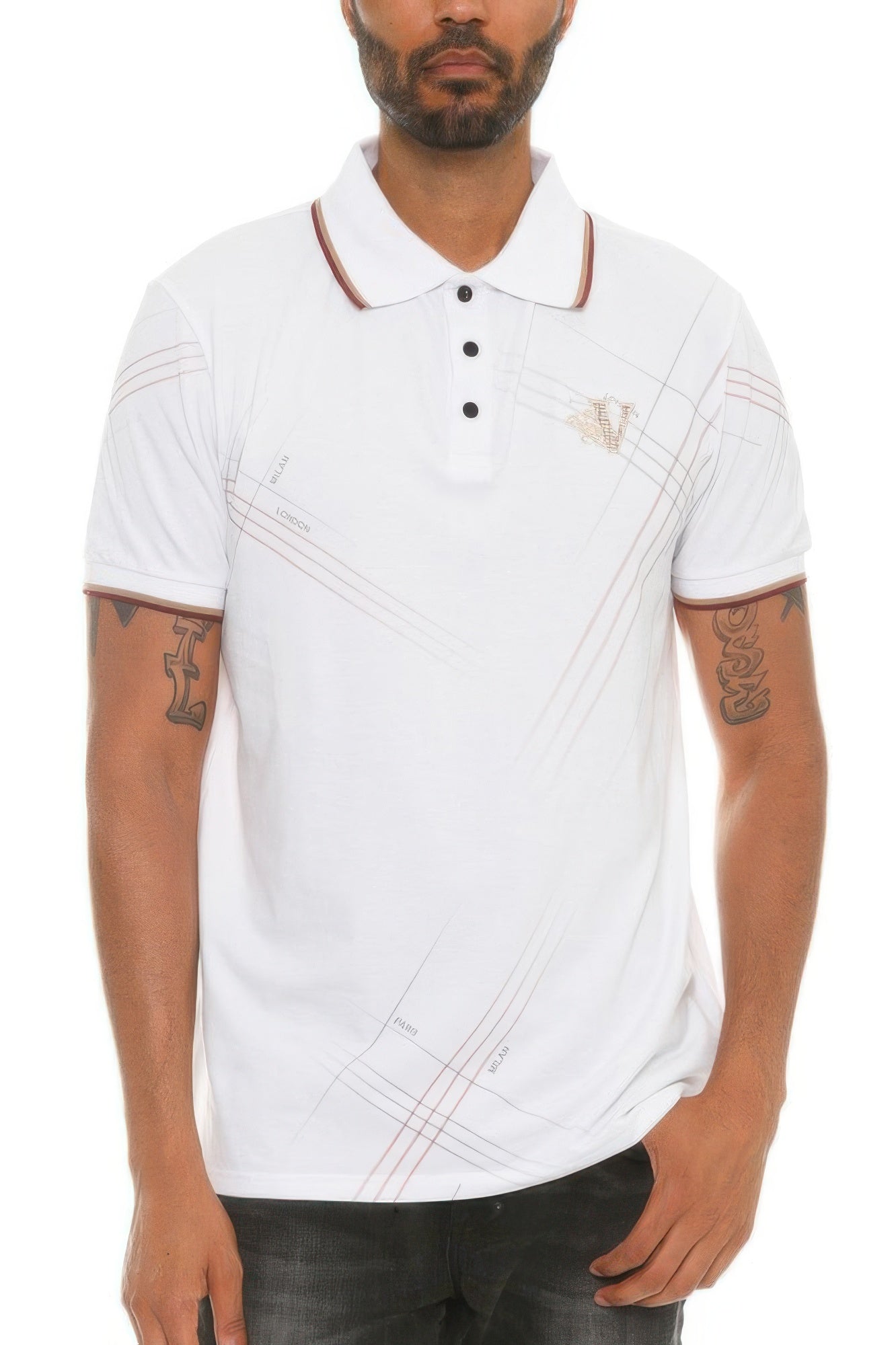 Version Couture Polo Button Down Shirt - Tigbul's Variety Fashion Shop