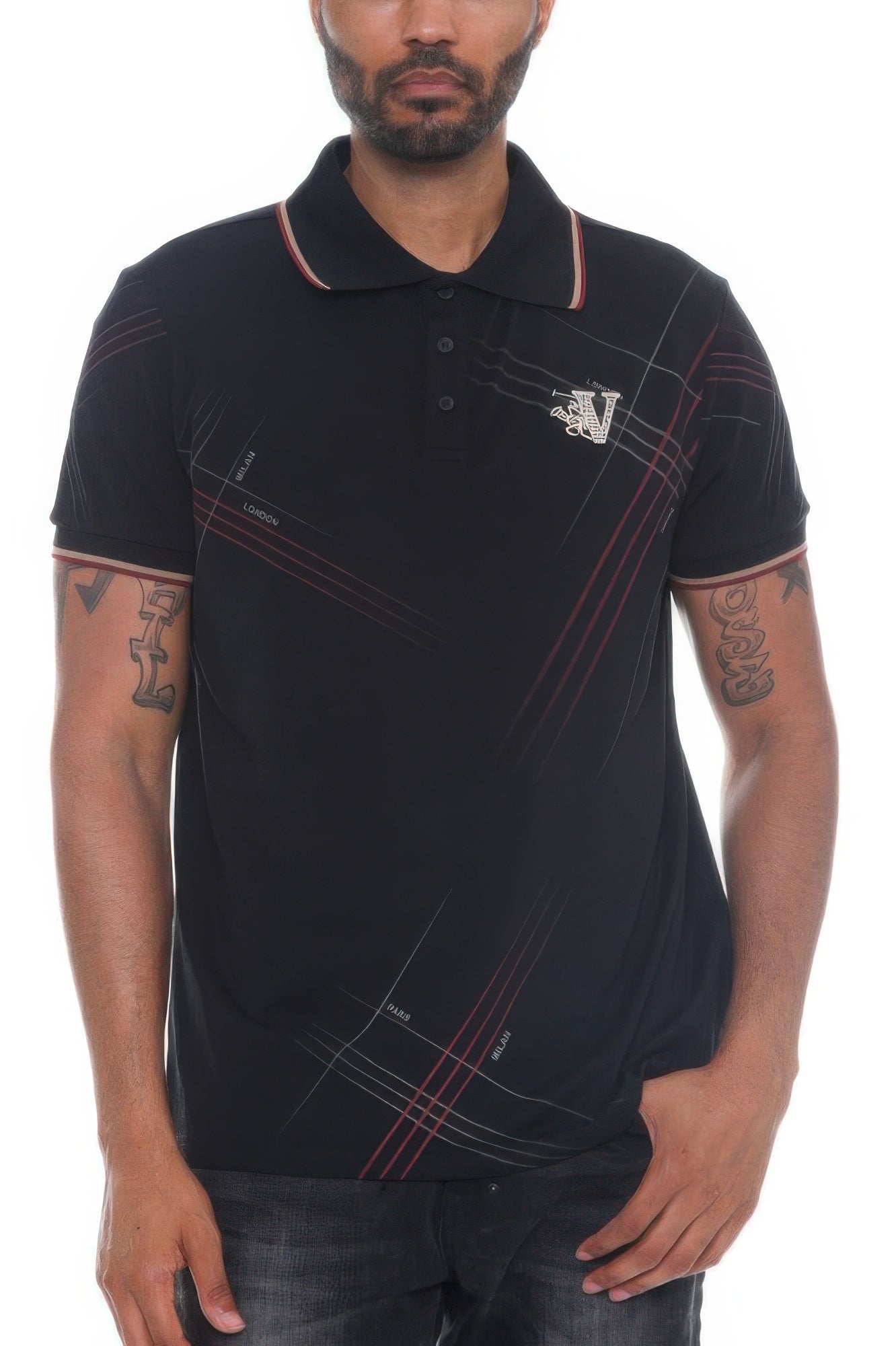 Version Couture Polo Button Down Shirt - Tigbul's Variety Fashion Shop