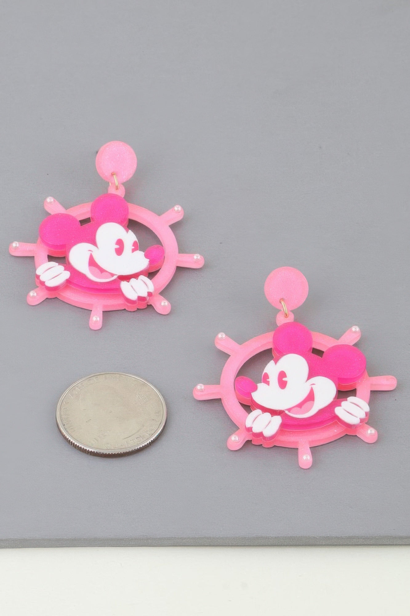 Classic Anchor Mickey Mouse Earrings - Tigbul's Variety Fashion Shop