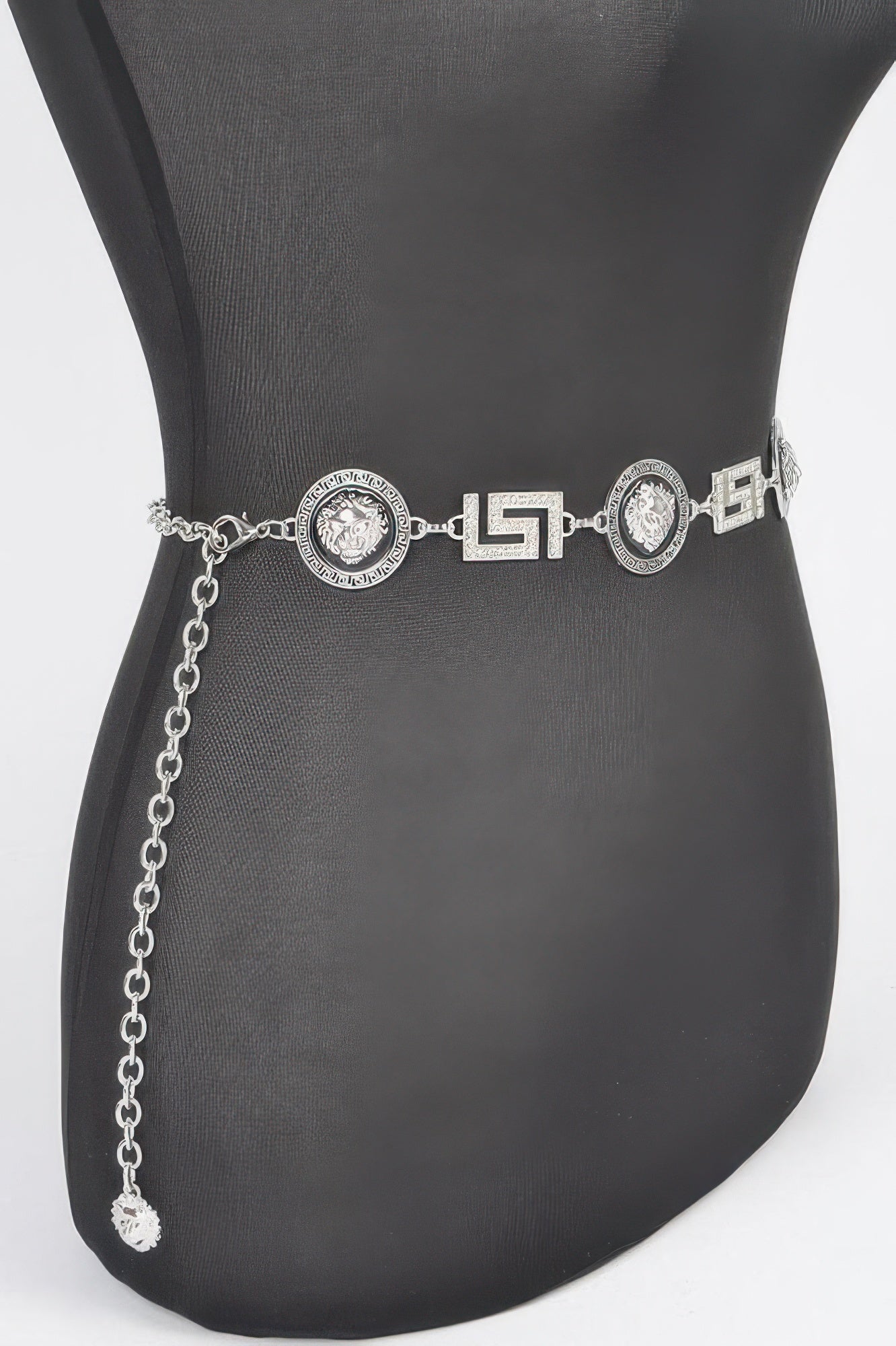 Metal Rhinestone Plus Size Chain Belt - Tigbul's Variety Fashion Shop