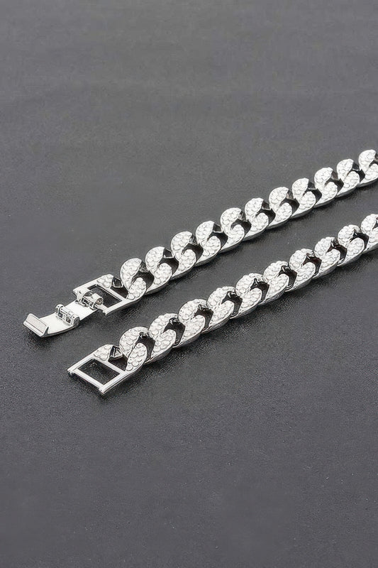 Hammered Bulk Chain Necklace - Tigbul's Variety Fashion Shop