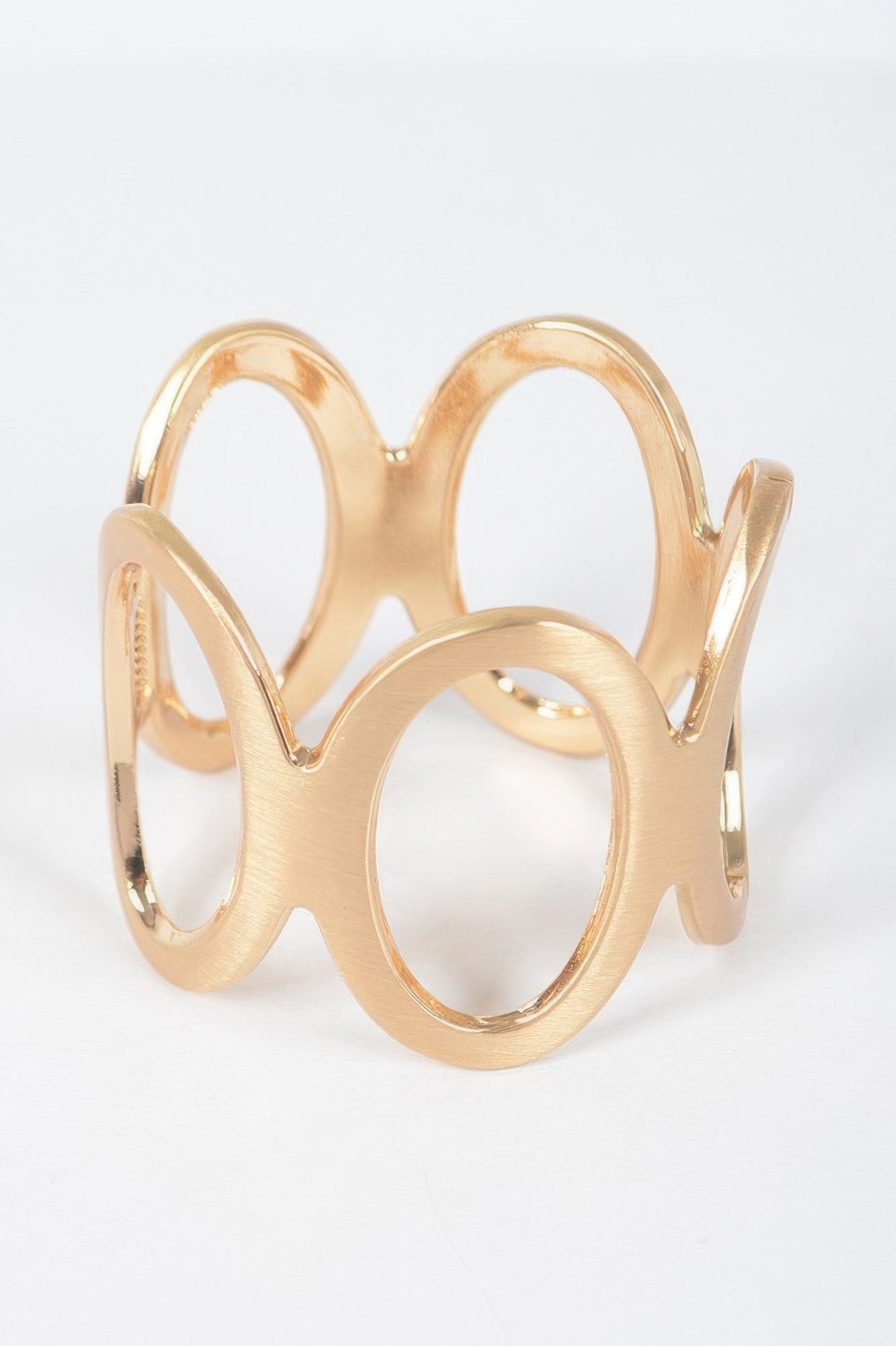 Metal Spring Hinge Cuff Bracelet - Tigbul's Variety Fashion Shop