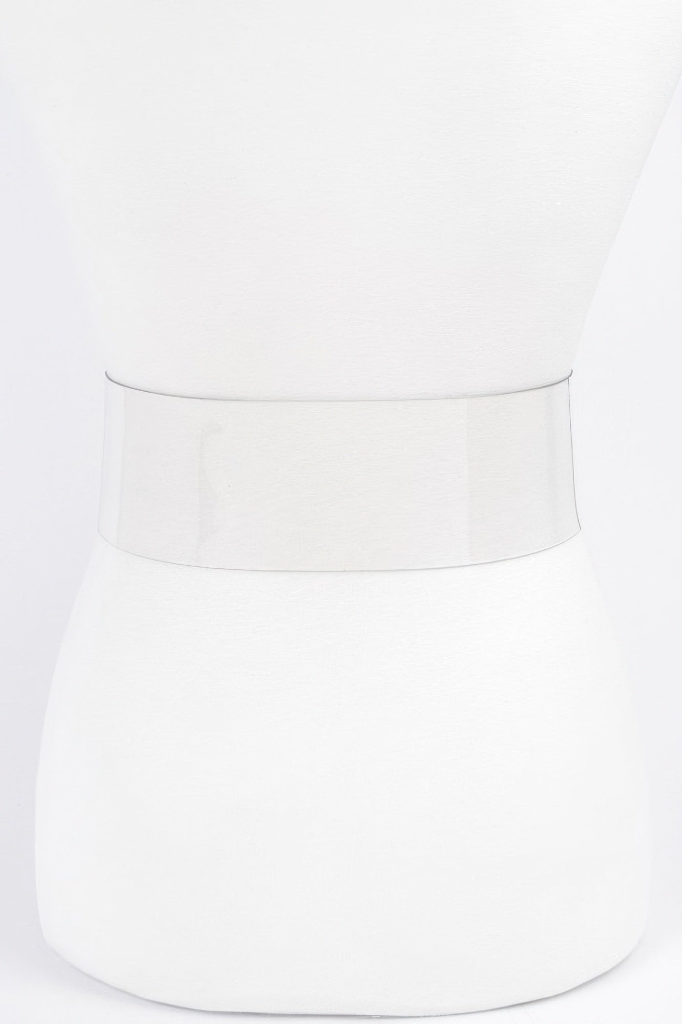 Big Vintage Round Metal Buckle Clear Plussize Belt - Tigbul's Variety Fashion Shop