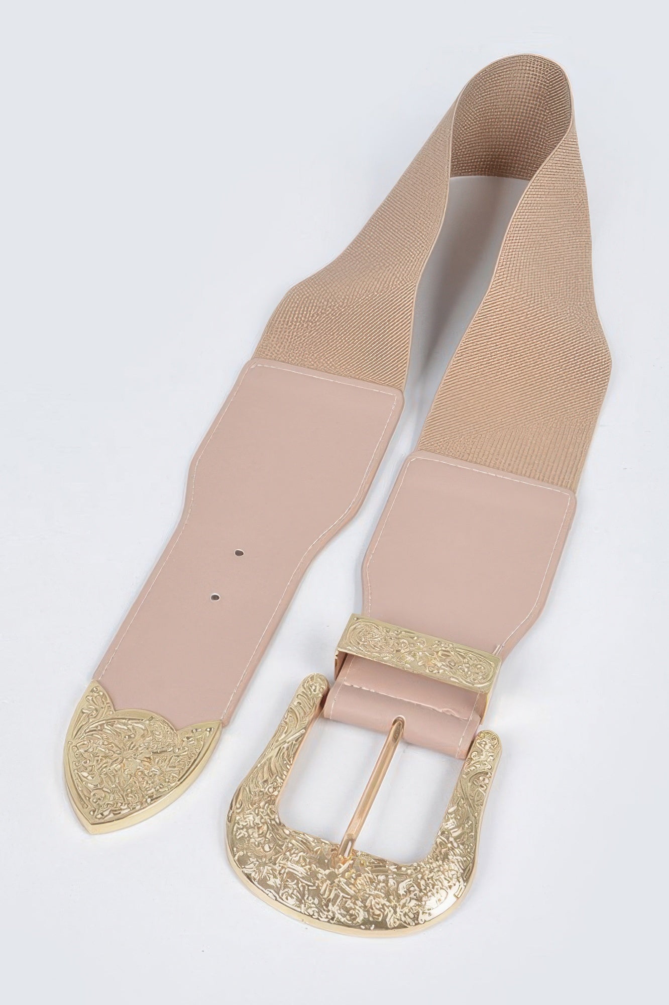 Wide Multi Metal Elastic Belt - Tigbul's Variety Fashion Shop