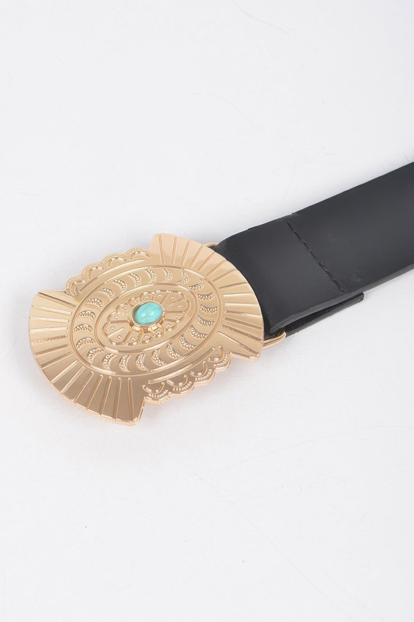 Western Style Belt With Turquoise - Tigbul's Variety Fashion Shop