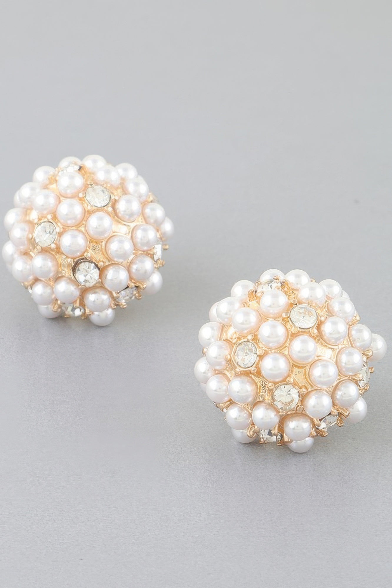 Pearl Cluster Stud Earrings - Tigbul's Variety Fashion Shop