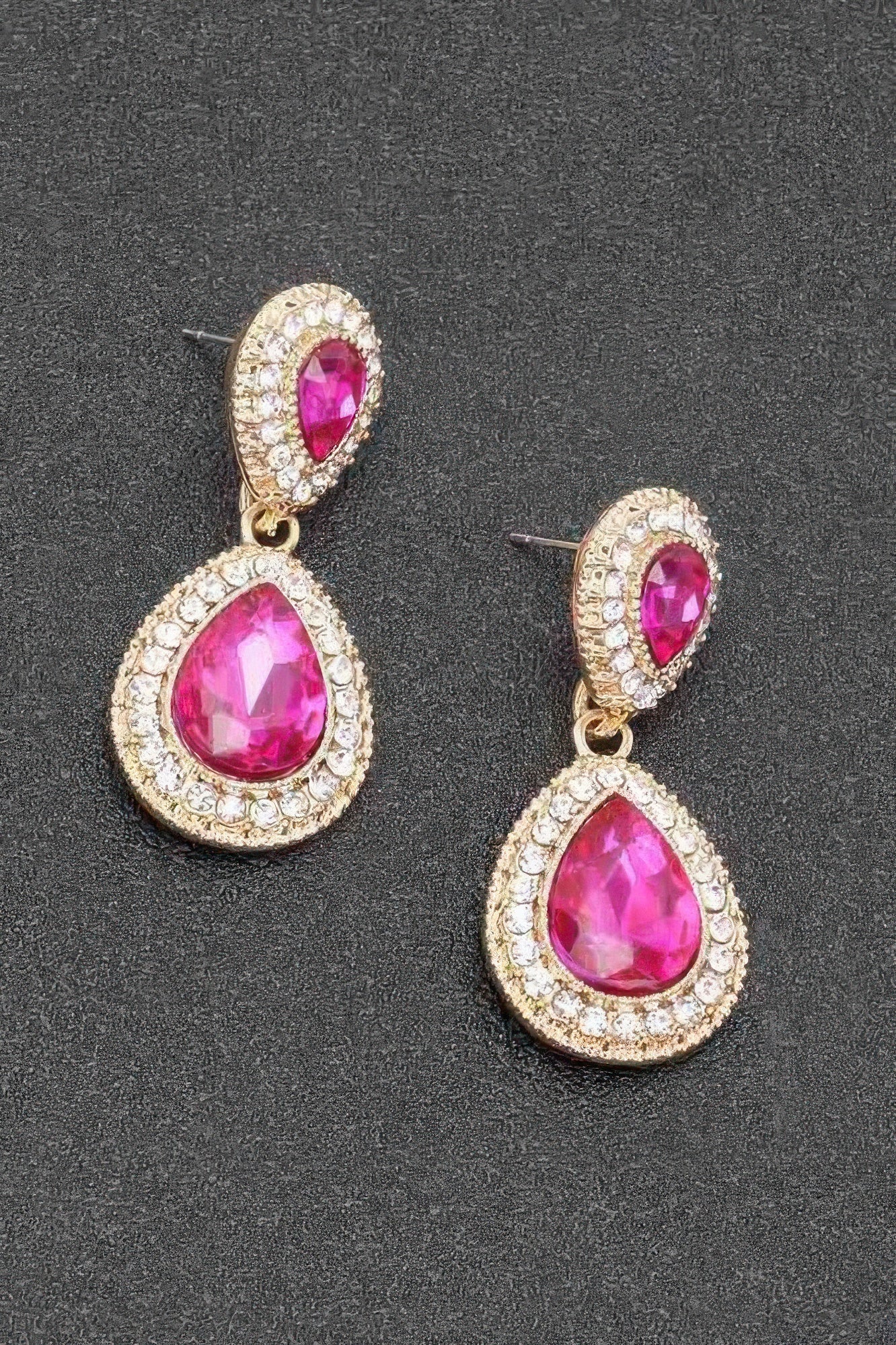 Rhinestone Dangle Earring - Tigbul's Variety Fashion Shop