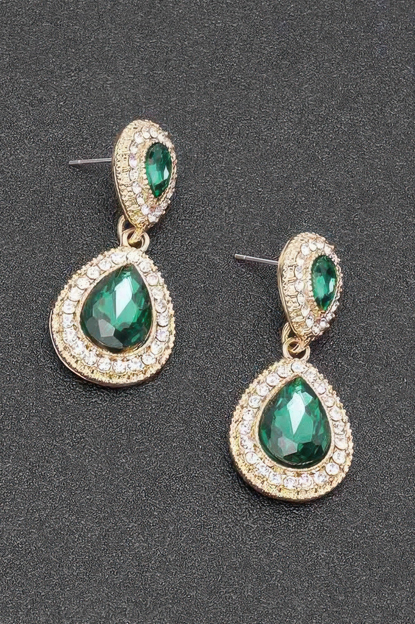 Rhinestone Dangle Earring - Tigbul's Variety Fashion Shop