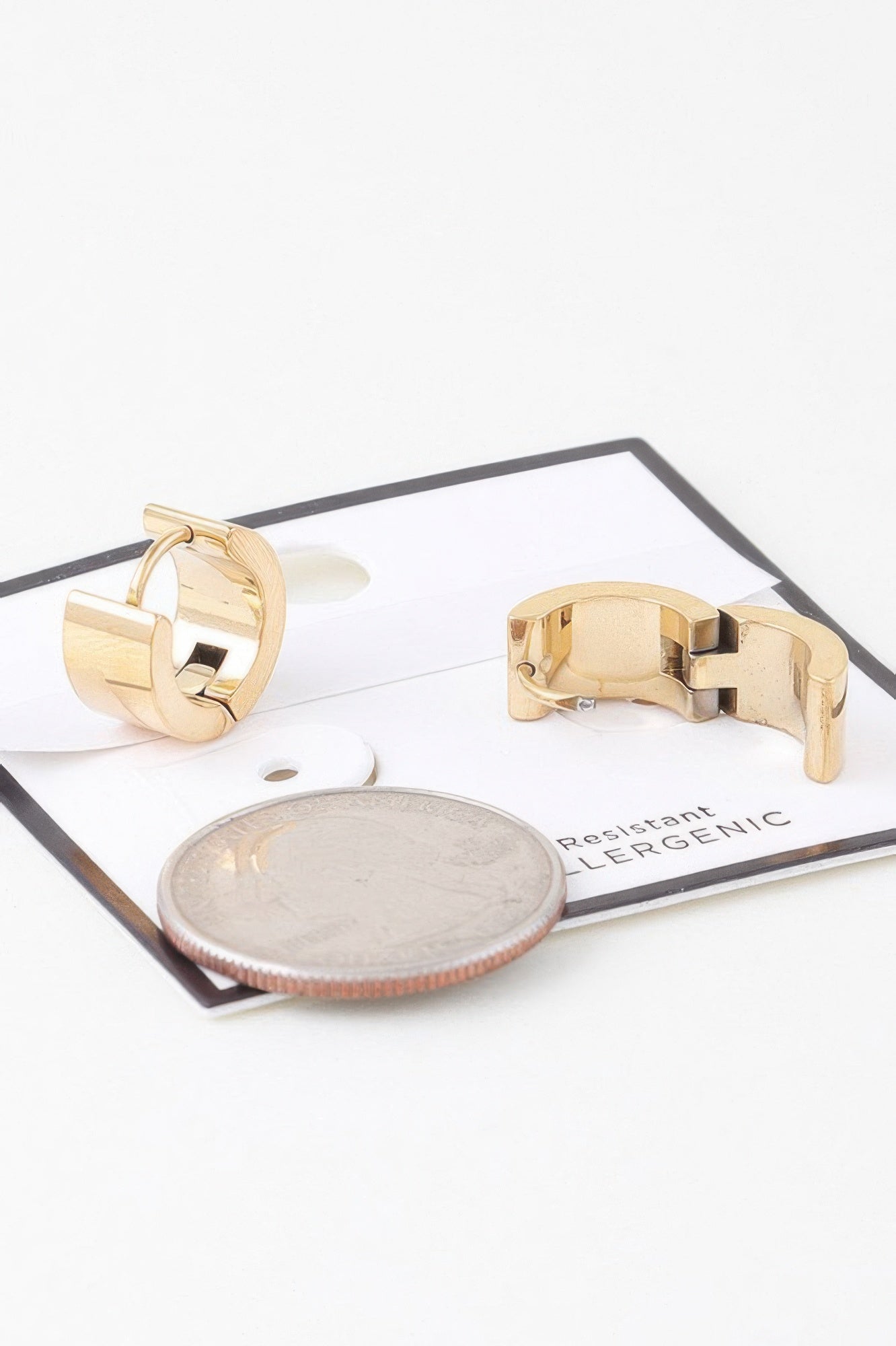 Crosshatched Wide Hoop Earrings - Tigbul's Variety Fashion Shop